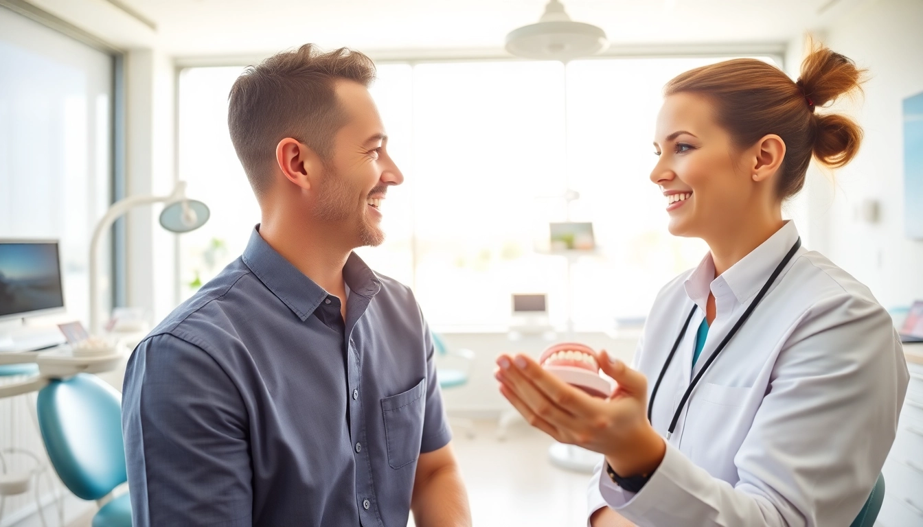 Consultation with an orthodontist Myrtle Beach, showcasing professionalism and patient care.